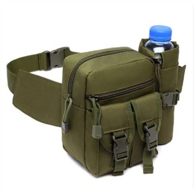 Olive Green Army Field Portable Tactical Waist Bakpoki Vatnsflöskupoki fyrir útilegu