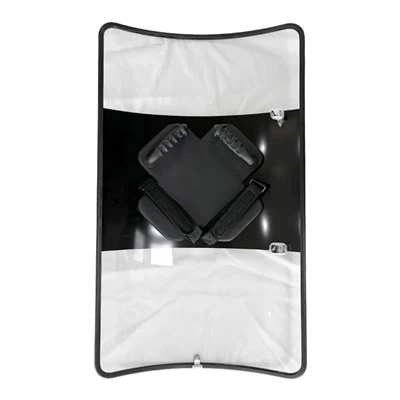 Tvöfaldur handfang Riot Control rétthyrningaskjöldur