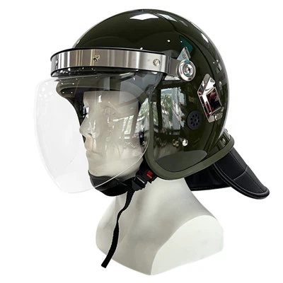 Stunguþolinn óeirðahjálmur fyrir lögreglulögreglu